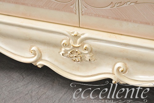 【サルタレッリ/Saltarelli】VE-02W イタリア製 4ドアーサイドボード　ヴェルサイユ　アイボリー