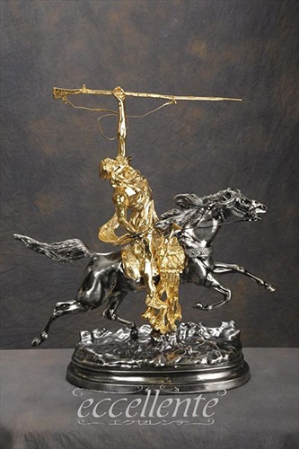 イタリア製 シルバーゴールド置物 アラビアンナイト silver gold｜R66