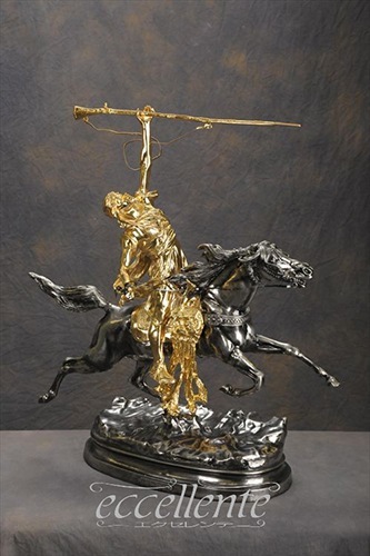 イタリア製 シルバーゴールド置物 アラビアンナイト silver gold｜R66