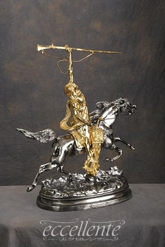 イタリア製 シルバーゴールド置物 アラビアンナイト silver gold｜R66