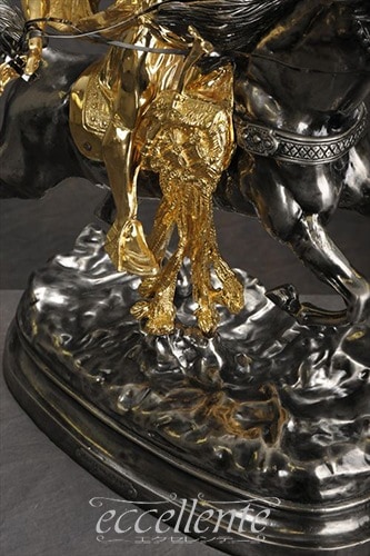 イタリア製 シルバーゴールド置物 アラビアンナイト silver gold｜R66