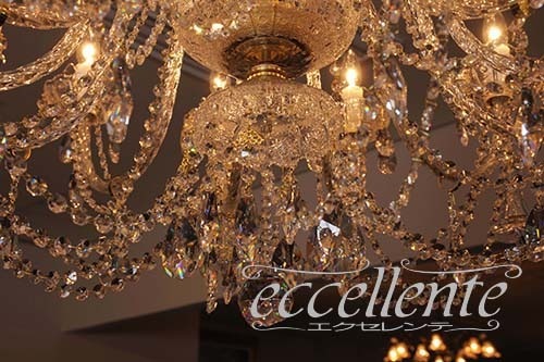 TB001126CC チェコ製 ボヘミアクリスタル シャンデリア 18灯　Clear／クリスタルカット<br>Bohemian Crystal Chandelier 18 lights Clear/Crystal Cut