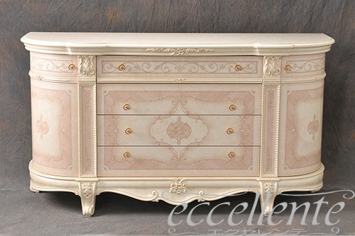 【サルタレッリ/Saltarelli】VE-03W イタリア製 4ドアサイドボードチェスト　ヴェルサイユ　アイボリー