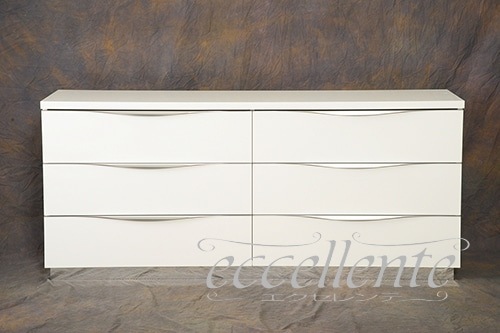 イタリア製 ダブルチェスト ローマ ホワイト｜OD-CMD02BI