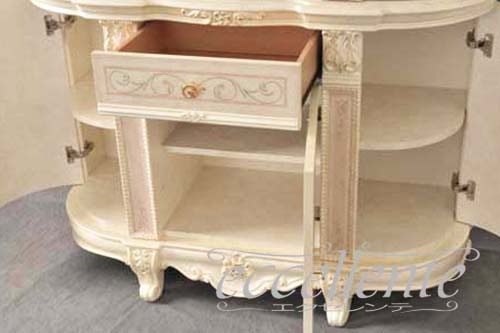 【サルタレッリ/Saltarelli】VE-05W イタリア製 3ドアサイドボード　ヴェルサイユ　アイボリー