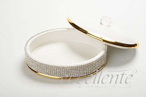 イタリア製 オーバルBOX S Crystal Whiteo｜Oval box S Crystal White｜CB-464BOS