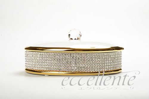イタリア製 オーバルBOX S Crystal Whiteo｜Oval box S Crystal White｜CB-464BOS