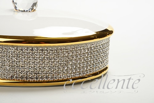 イタリア製 オーバルBOX S Crystal Whiteo｜Oval box S Crystal White｜CB-464BOS
