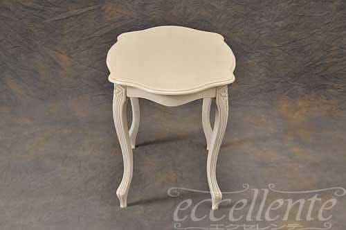 イタリア製 センターテーブル 楕円 アンティークホワイト｜GP-126WA