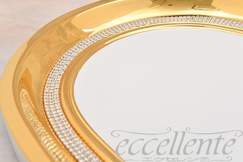CB-534BOS イタリア製 トレイ オーバル　Crystal White<br>Tray Oval Crystal White