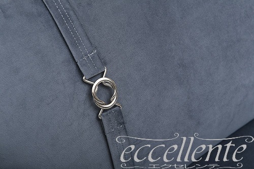 イタリア製 クッション NY P-Premium 無地Bluegray  Cushion NY P-Premiurm Plain Bluegray｜CM-DMNYPP1B