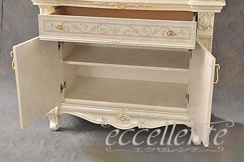 【サルタレッリ/Saltarelli】VE-10W イタリア製 2ドアサイドボード ヴェルサイユ アイボリー