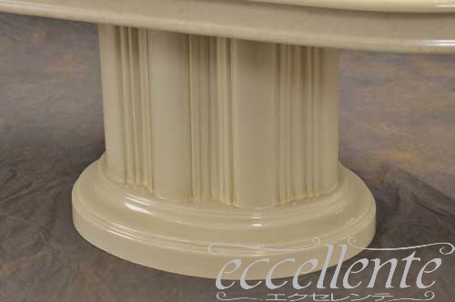 【サルタレッリ/Saltarelli】FL-11W イタリア製 センターテーブル フローレンス オーバル アイボリー