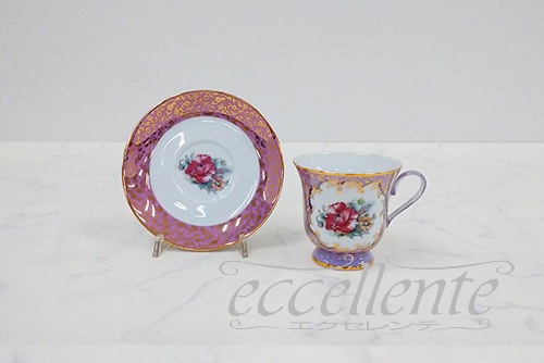 イタリア製カップ＆ソーサー Pink｜CL-TCS025280P