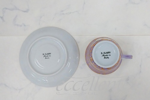 イタリア製カップ＆ソーサー Pink｜CL-TCS025280P