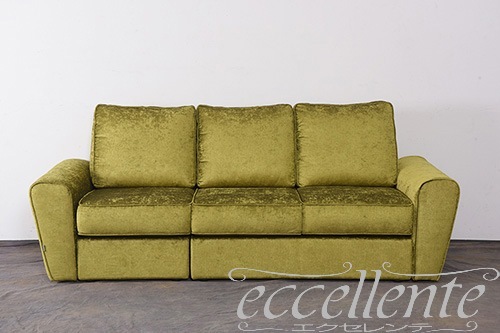 CS-DUFGAL,CS-DUFG2R イタリア製 3シートソファ　ダフィー　2シート1アーム+1アームチェア／グリーン  3Seat sofa Duffy/Green