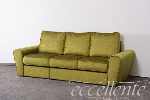 CS-DUFGAL,CS-DUFG2R イタリア製 3シートソファ　ダフィー　2シート1アーム+1アームチェア／グリーン  3Seat sofa Duffy/Green