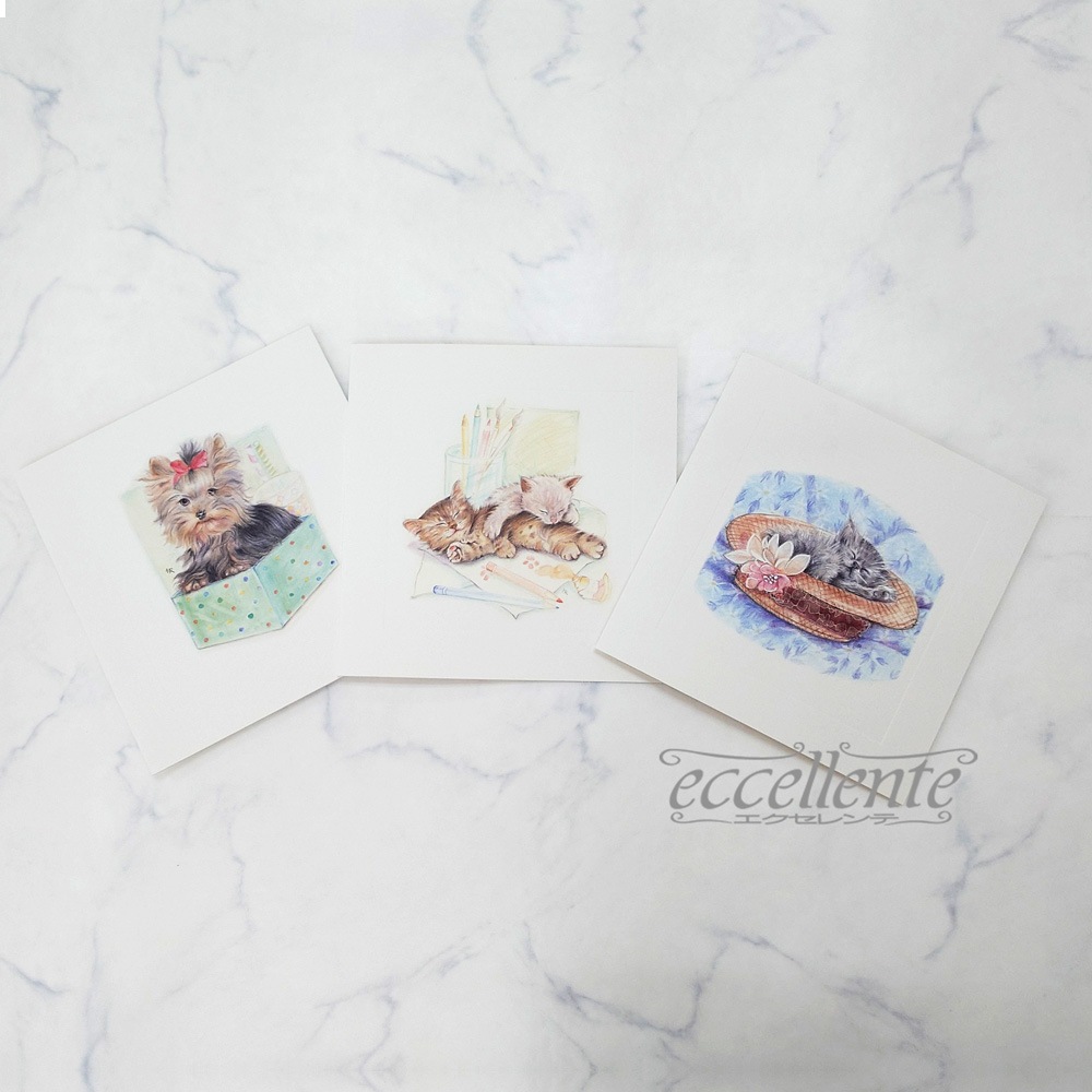 イタリア製 グリーティングカード イヌとボックス  Greeting card Puppy and box｜BB-G055ST