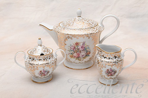 ティーセット　イタリア製 イタリア製ティーポット Gold｜CL-TP1280G | イタリア家具、ヨーロッパ