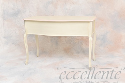 TV-BR590WP イタリア製 デスク　St.ボルボネーゼ　アンティークホワイト＋ピンク  Desk St.Borbonese /Antique white with pink paint