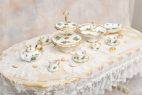 CB-NAT5 イタリア製 ティーポット縦長 Mughetto<br>Tea Pot Vertical Mughetto