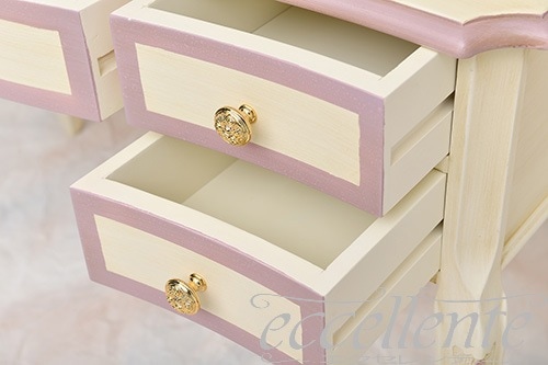 TV-BR590WV イタリア製 デスク St.ボルボネーゼ アンティークホワイト+ヴァイオレット Desk St.Borbonese /Antique white with violet paint