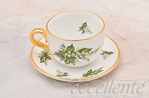CB-NAT10/11 イタリア製 カップ＆ソーサー　Mughetto<br>Cup and Saucer Mughetto