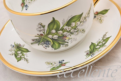CB-NAT10/11 イタリア製 カップ＆ソーサー　Mughetto<br>Cup and Saucer Mughetto