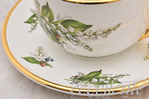 CB-NAT10/11 イタリア製 カップ＆ソーサー　Mughetto<br>Cup and Saucer Mughetto