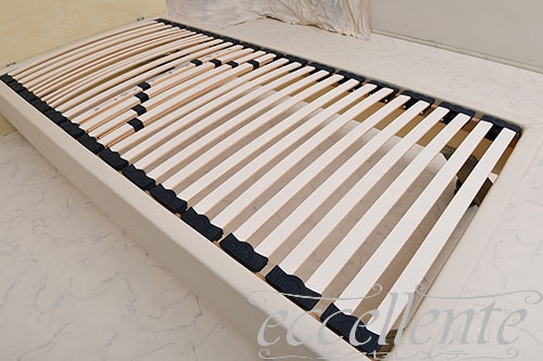 イタリア製 シングルベッド ミレディ アイボリー/布張りスプリングフレーム(マットレスサイズW100cm)|ML-LET03AV01-EI-SLSO100