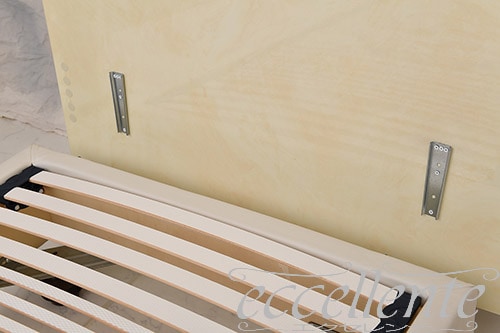 イタリア製 シングルベッド ミレディ アイボリー/布張りスプリングフレーム(マットレスサイズW100cm)|ML-LET03AV01-EI-SLSO100