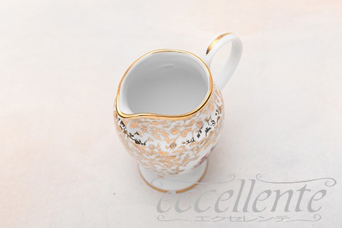 イタリア製クリーマー＆シュガーポットセット Gold｜CL-CRSB280G