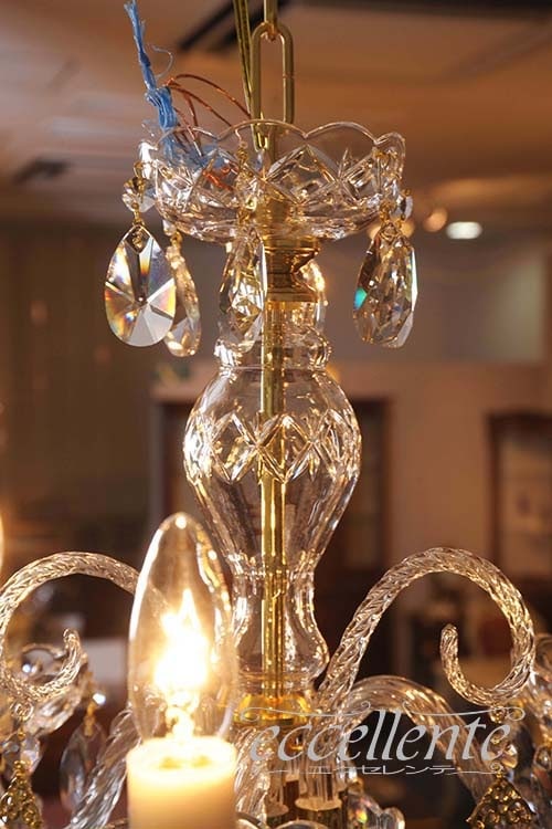 Trois トワ クリアガラス3灯シャンデリ Trois トワ クリアガラス3灯