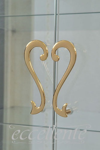 【サルタレッリ/Saltarelli】VE-21W イタリア製 2ドアグラスサイドボード ヴェルサイユ アイボリー