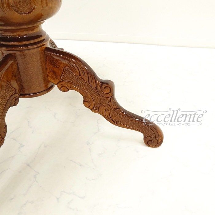 イタリア製ダイニングテーブル 175 象嵌 茶 Dining Table 175 Inlay Walnut Finish｜MS-9039IN