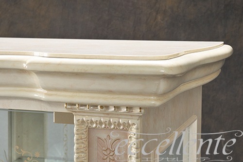 【サルタレッリ/Saltarelli】VE-17W イタリア製 1ドアグラスサイドボード　ヴェルサイユ　アイボリー