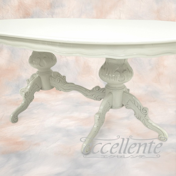 イタリア製ダイニングテーブル 175 アイボリー  Dining Table 175 Ivory｜MS-9039TW