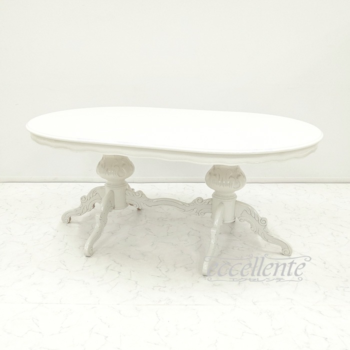 イタリア製ダイニングテーブル 175 アイボリー  Dining Table 175 Ivory｜MS-9039TW