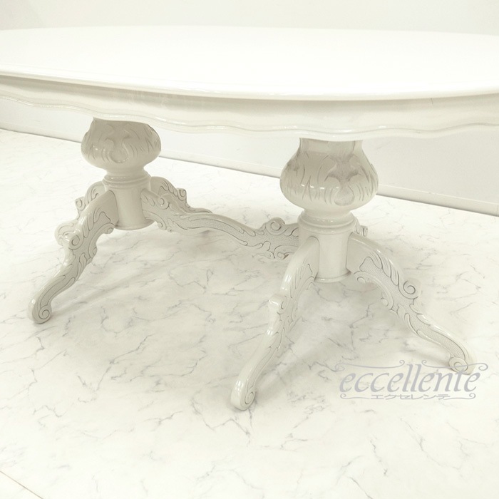 イタリア製ダイニングテーブル 175 アイボリー  Dining Table 175 Ivory｜MS-9039TW