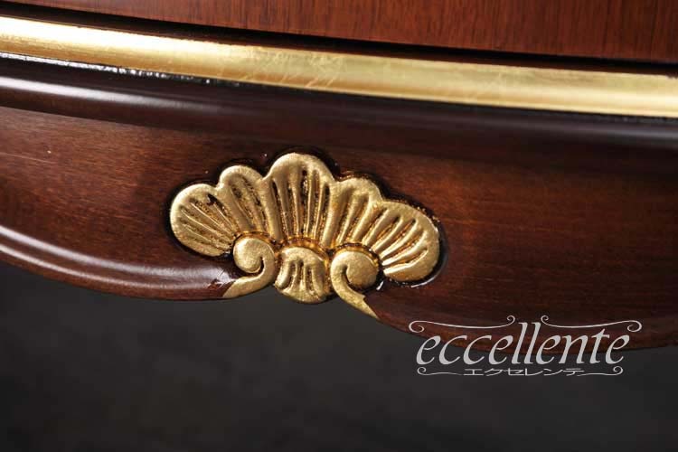 TV-BR6113NG イタリア製 3ドアサイドボード St.ボルボネーゼ 象嵌/ウォールナット+ゴールドリーフ 3 door sideboard St. Borbonese with inlay/Walnut color with gold leaf