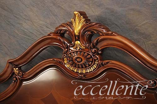 イタリア製 クイーンベッド Barocco(マットレス付き)｜PI-287SBAR