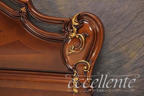 イタリア製 クイーンベッド Barocco(マットレス付き)｜PI-287SBAR