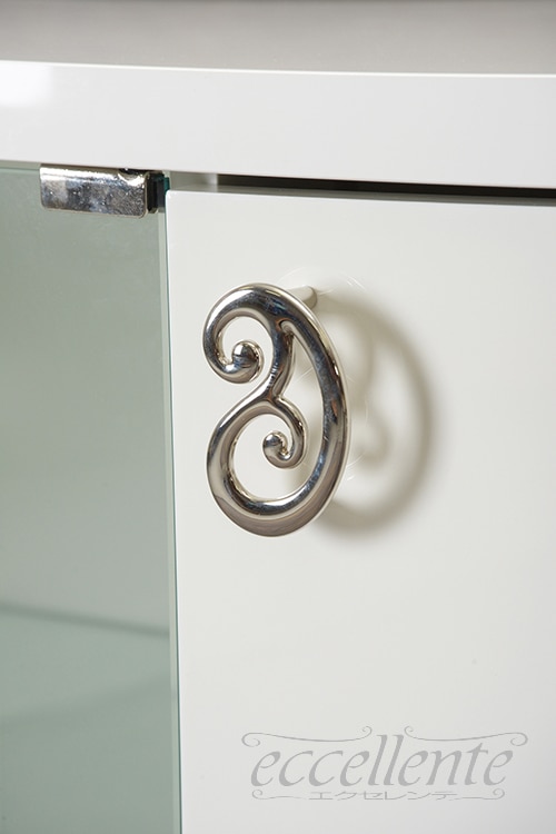 RO-BV302BI イタリア製 3ドア(1グラス)サイドボード　ローマ　ホワイト