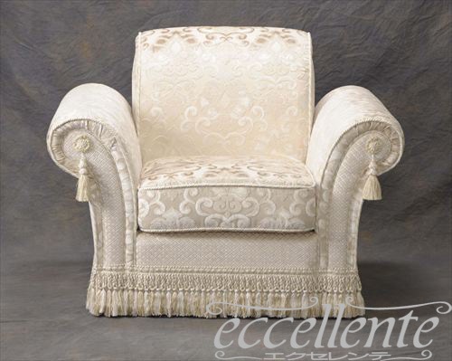 イタリア製 アームチェア トパッツィオ アイボリー  Armchair Topazio/Ivory｜CS-TOPAWA