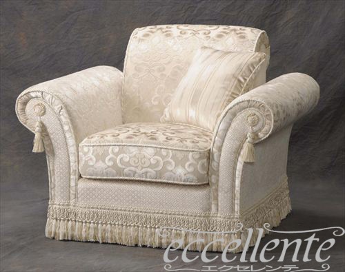 イタリア製 アームチェア トパッツィオ アイボリー  Armchair Topazio/Ivory｜CS-TOPAWA