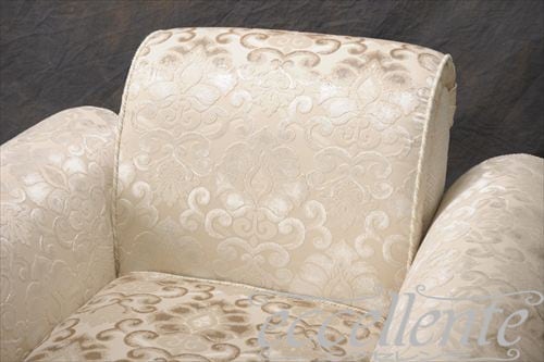 イタリア製 アームチェア トパッツィオ アイボリー  Armchair Topazio/Ivory｜CS-TOPAWA
