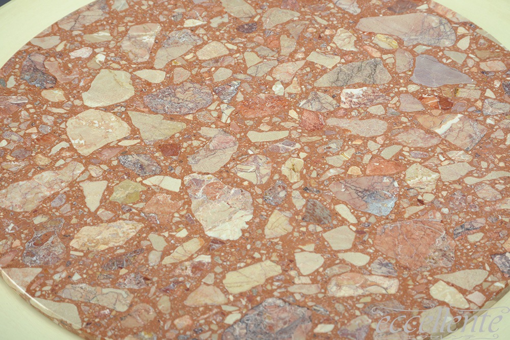 イタリア製 センターテーブル大理石トップ Argo アンティークホワイト｜GP-575STWA