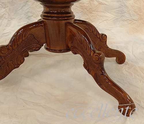 イタリア製ダイニングテーブル 135 象嵌 茶 Dining Table 135 Inlay