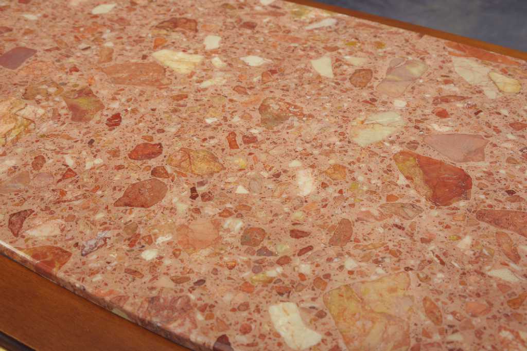 イタリア製 センターテーブル大理石トップ Natascia ウォールナット＆ゴールドリーフ｜GP-98ST