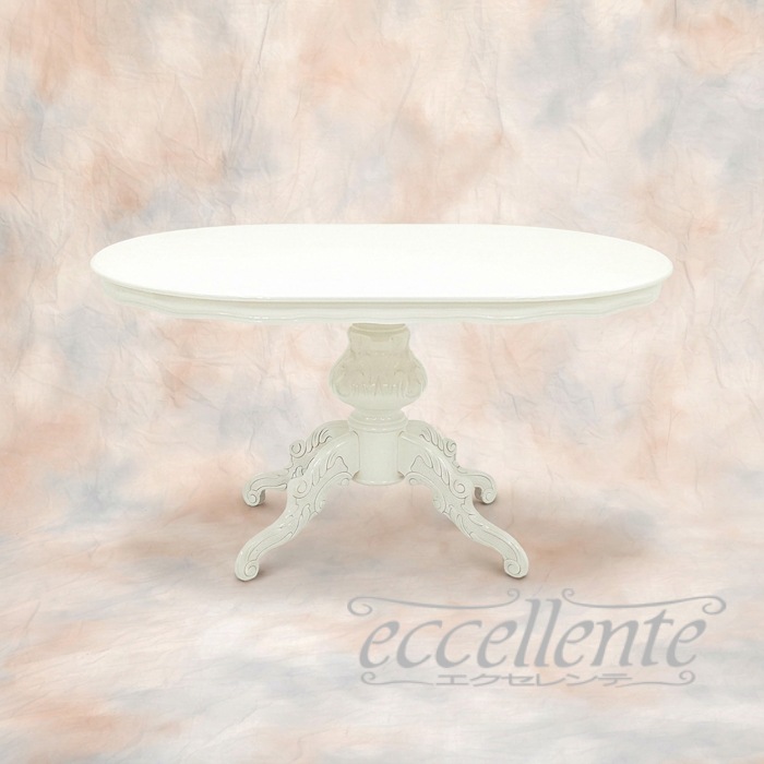 イタリア製ダイニングテーブル 135 アイボリー  Dining Table 135 Ivory｜MS-910TLW